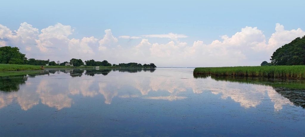 Beautiful, calm waters waiting for your to enjoy a Chesapeake Bay kayaking adventure