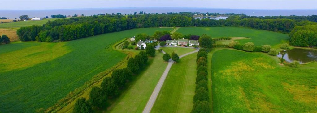 huntingfield inn arial view